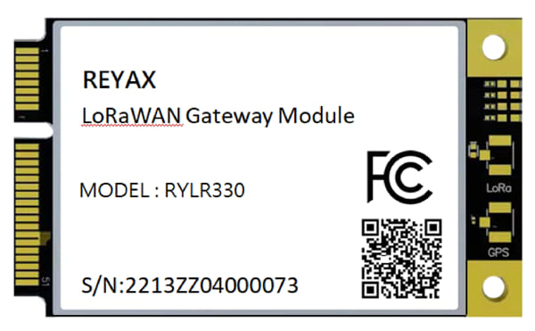 Módulo gateway LoRaWAN con formato mini PCIe