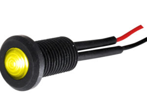 Indicadores LED de montaje en panel con bajo perfil de 6,35 mm