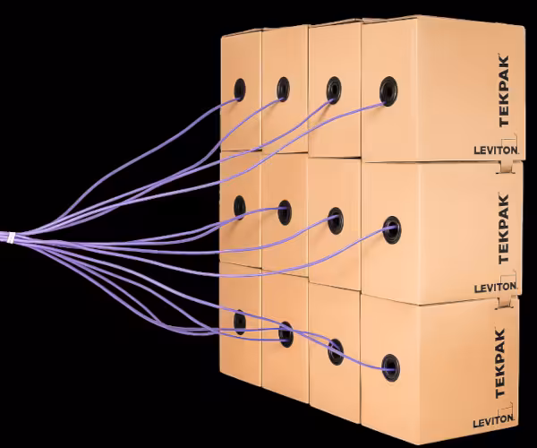 Cajas TEKPAK para instalación de cableado de alta densidad