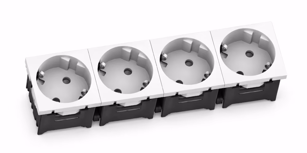 Módulo eléctrico Schuko 45 para instalaciones